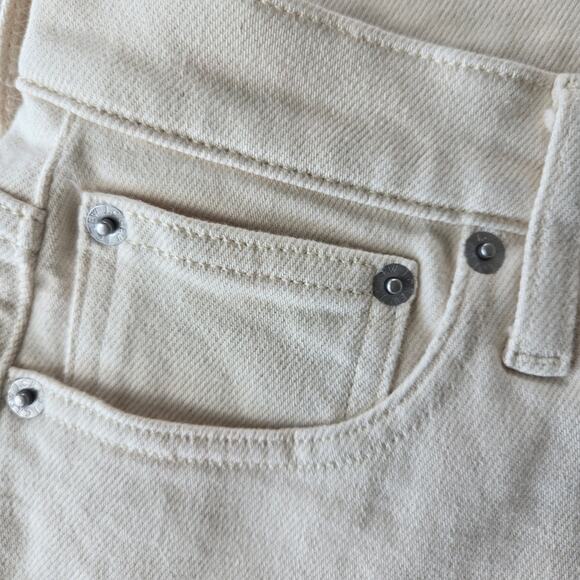 J. Crew Factory Essential Straight Ecru Jean in All-Day Stretch Size 24 NWT - Picture 8 of 11
